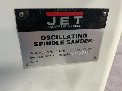 Used JET JOVS10 Woodworking Sanders Ohio US | HGR 24 #1279318