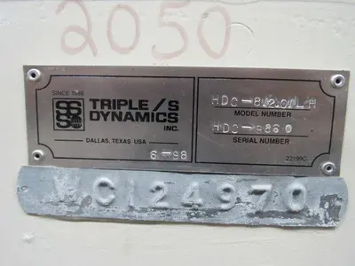 Triple S Dynamics HDC-8/2/LH Slipstick Stainless Steel Vibratory Feeder Conveyor