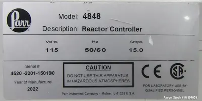 Parr 4526 Bench Top Reactor 2L 350°C 1900 PSI Laboratory Reactor System