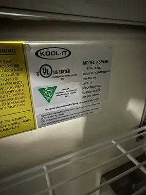 174-0206 Ikon Kool It MVP KSP48M 48" Self Contained Mega Top Prep Table Cooler