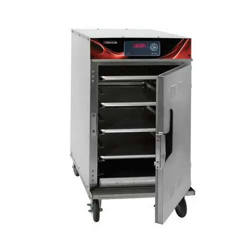 Cres Cor 1200-HH-SS-SPLIT-DX 1/2 Height Insulated Mobile Heated Cabinet W/ (8) Pan Capacity, 120v