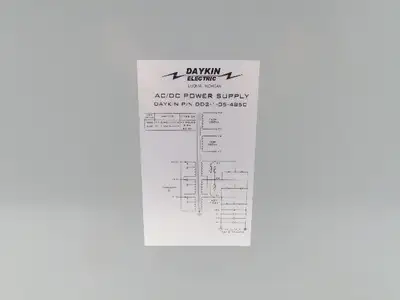 Daykin DD2-1-05-4850 AC/DC Power Supply Transformer 480V 3PH - 120V/24VDC Output