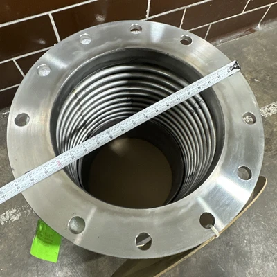 Stainless Steel Bellows Expansion Joint 19” OD x 13” ID x 20.5” Total Length