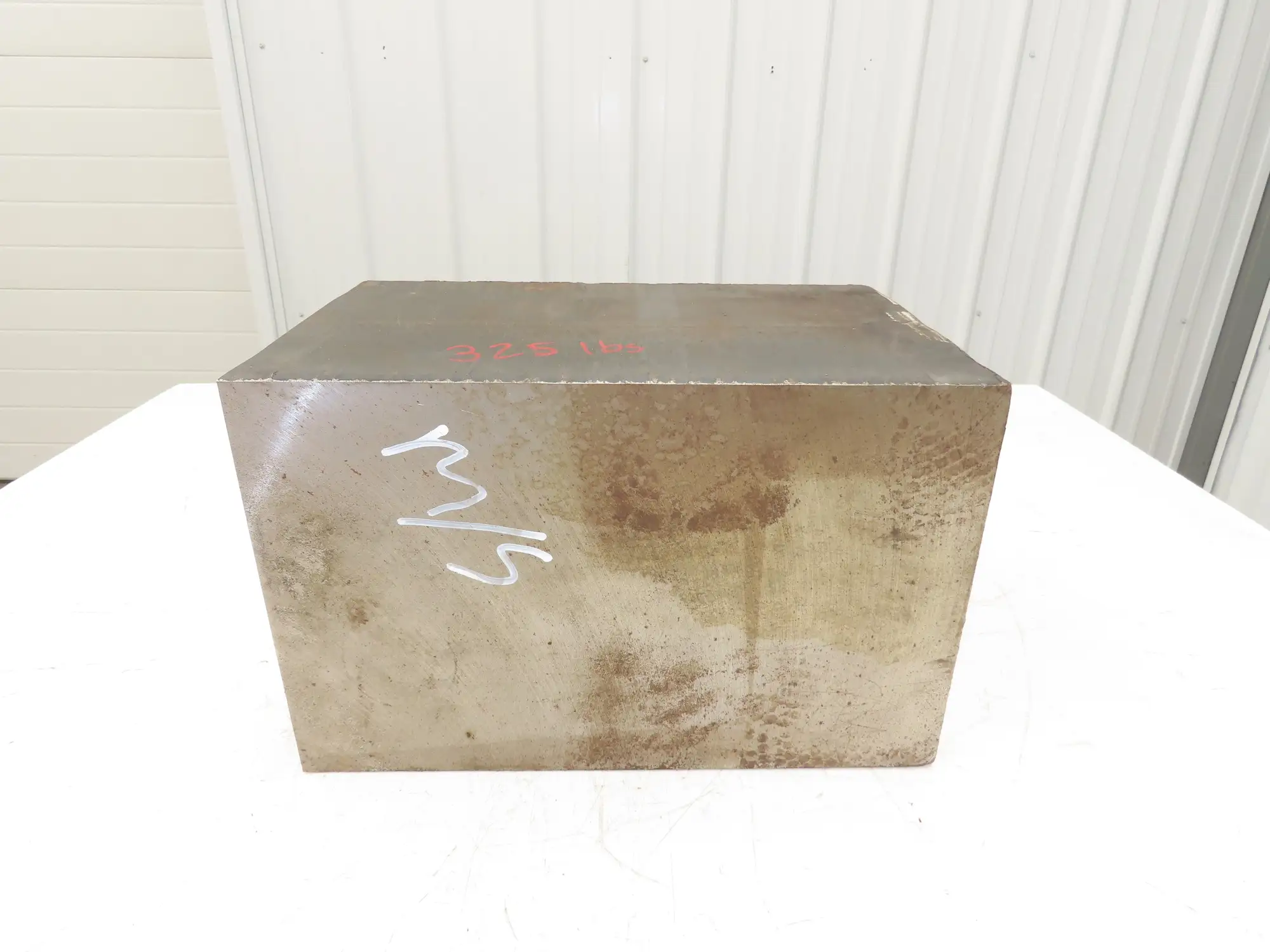 Mild Carbon Steel Flat Ground Stock 9" Thick x 9-1/8" x 14" Block 325Lbs
