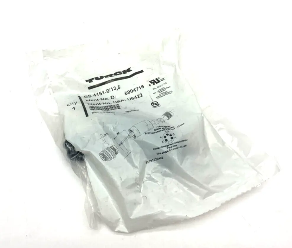 New | in-Stock Turck BS 4151-0/13,5 Electrical Fittings Michigan US | Maverick Industrial Sales #1502316