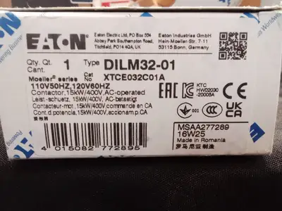 Used Eaton Eaton Definite Purpose Contractor DILM32-01 (XTCE032C01A) Relays & Switches US | Infinity wholesale & Supply LLC #1305752
