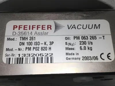USED PFEIFFER TMH 261
