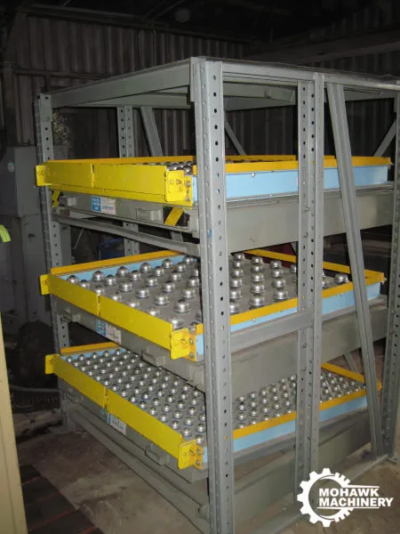 48" X 48" VALLEY FORGE MANUAL PULL-OUT SHELF TYPE RACK w/(3) TRAYS