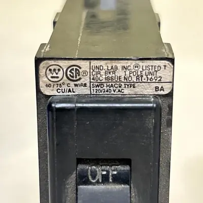 Used WESTINGHOUSE BA120 Miscellaneous Equipment (Electrical & Power) | Surplus Asset Holdings #1201466