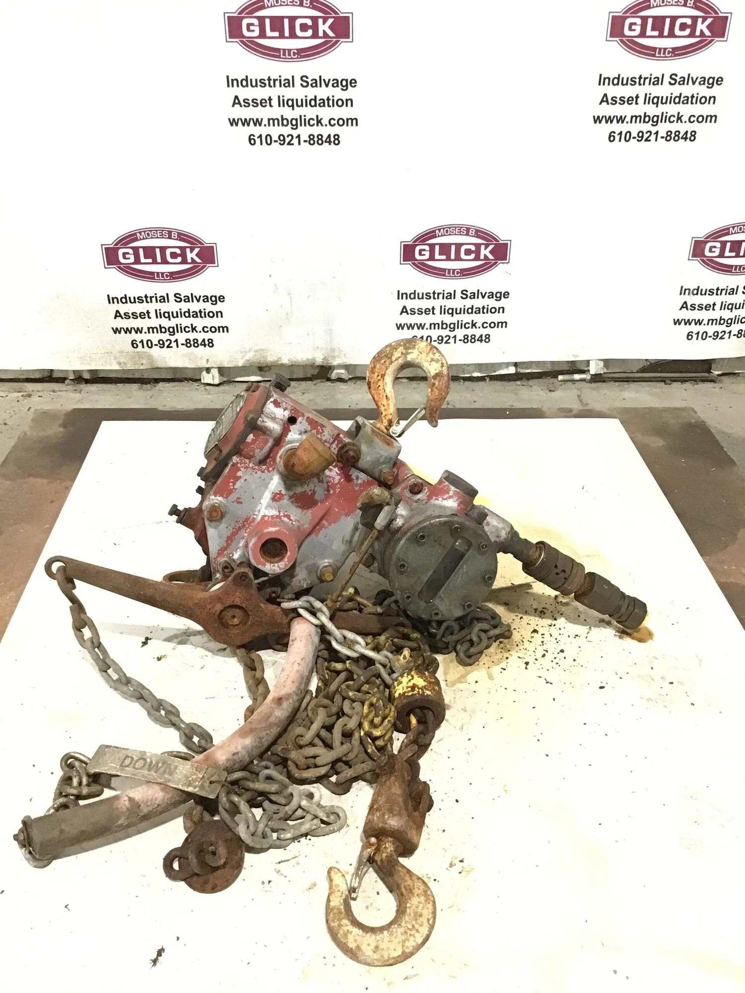 Chicago Pneumatic Tool Company CP-1200 1000LB Power Vane Chain Hoist
