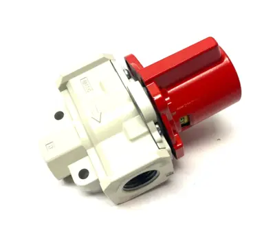 USED SMC MANUAL LOCKOUT RELIEF VALVE SINGLE ACT 3-PORT