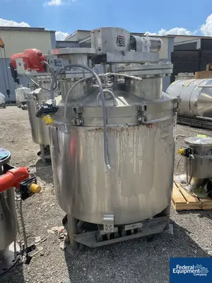 USED Lee Industries 175 Gal Lee Double Motion Vacuum Kettle, S/S, 20/100#