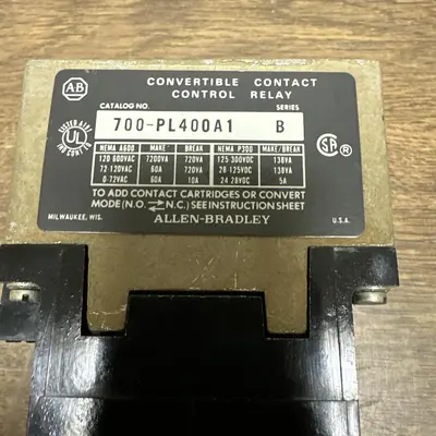 New | in-Stock ALLEN-BRADLEY 700-PL400A1 Miscellaneous Equipment (Electrical & Power) Ohio US | Surplus Asset Holdings #1239129