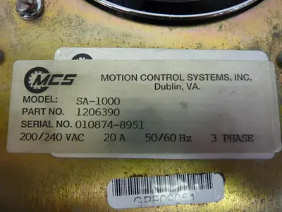 USED MCS SA-1000