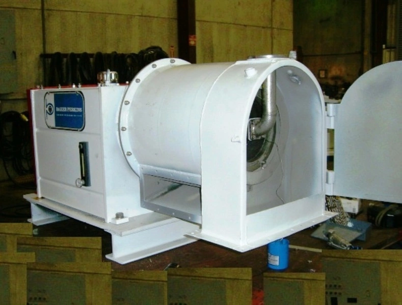 Baker-Perkins S-8 pusher centrifuge, 316SS.