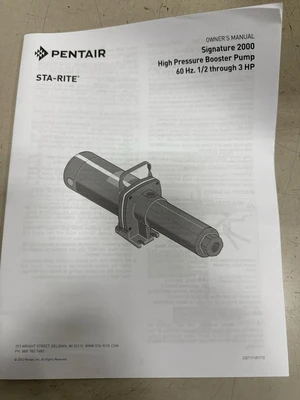 PENTAIR STA-RITE _UNKNOWN_ Other Pumps | Fram Fram LLC (12)