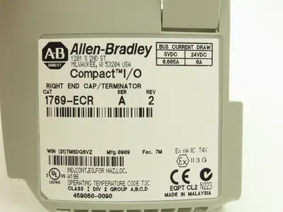 Allen Bradley 1769-PA2 Compact I/O Power Supply Series A w/Terminator End Cap