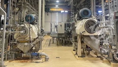 (2) Westfalia CB 505-02-32 tricanter centrifuges, 316SS.
