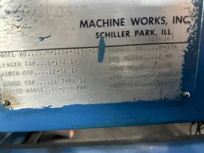 USED DAHLSTROM M-1254-6192-12