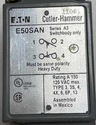 New | in-Stock CUTLER-HAMMER E50SAN Miscellaneous Equipment (Electrical & Power) | Surplus Asset Holdings #1189530