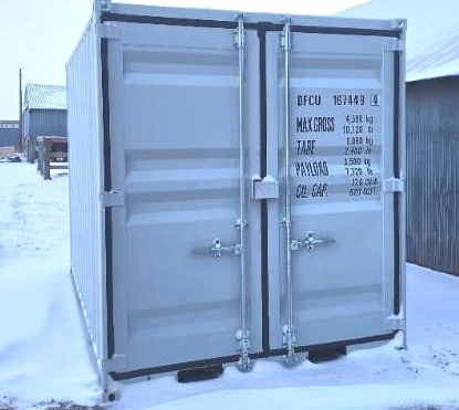 12 Foot Container Cabin w/ Side Door & Window (SDLGM1220F)