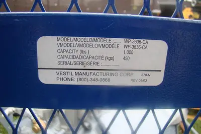 USED VESTIL WP-3636-CA
