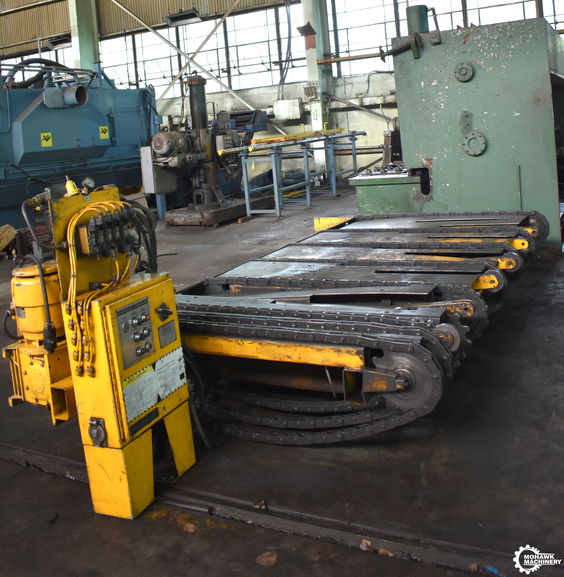 12' X 1/4” CINCINNATI-INC REAR MOUNTED SHEET STACKER FROM CINCINNATI 2500HSX12 SHEAR