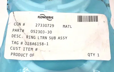 NEW FLOWSERVE 052303-30 RING LTRN SUB ASSEMBLY 05230330