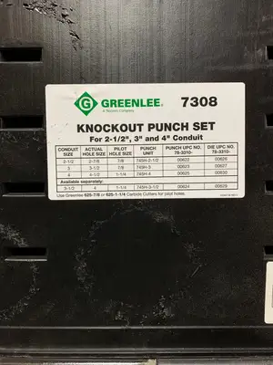 Used GREENLEE _UNKNOWN_ Punches & Dies South Carolina US | General Equipment and Supply #1491255