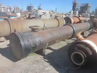 1800 sq ft joseph oat & sons stainless steel shell & tube heat exchanger