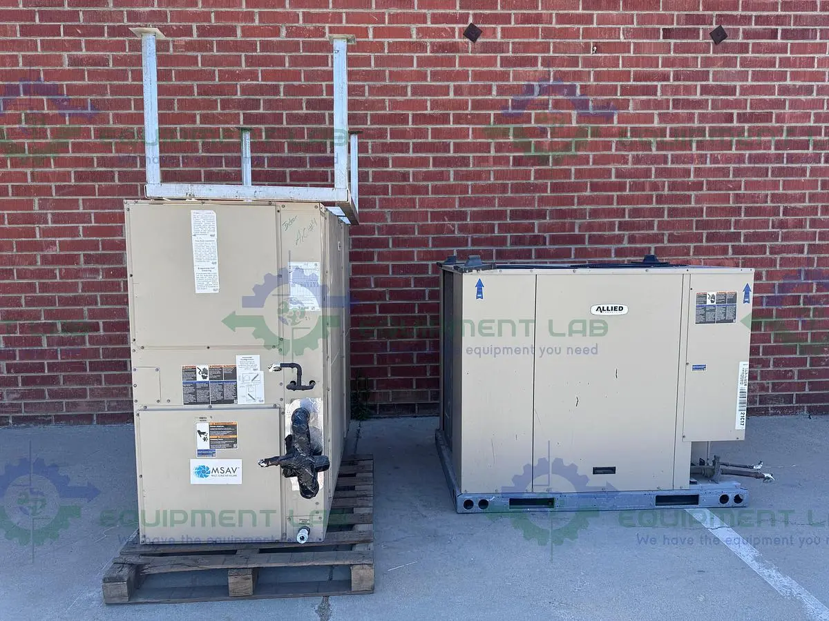 USED ALLIED 21B41 ELA120S4D-1Y 10 TON AIR CONDITIONER W/ ELS120S4T1Y CONDENSING UNIT