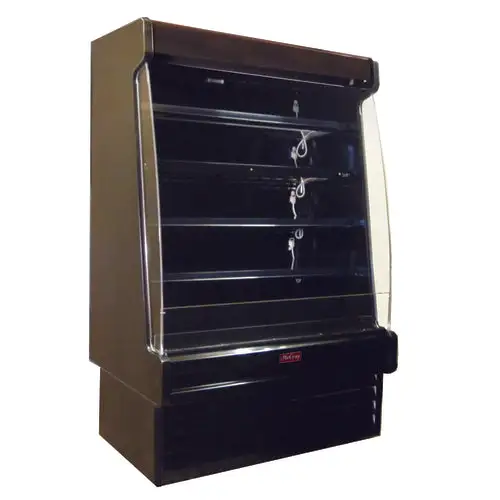 Howard-McCray 51" Vertical Open Air Cooler w/ (5) Levels, 115v/208-230v/1ph (SC-OD35E-4S-B-LED)