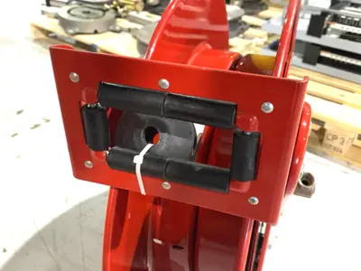 Used Reelcraft Spring-Return Dual-Pedestal Hose Reel Material Handling (misc) Michigan US | Maverick Industrial Sales #1395465