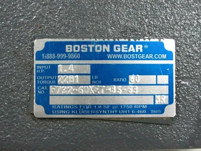 NEW BOSTON GEAR F732-60KET-B5-G3 WORM GEAR SPEED REDUCER F73260KETB5G3