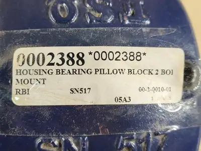 Split Plummer Block Housing 3" Bore, SN517