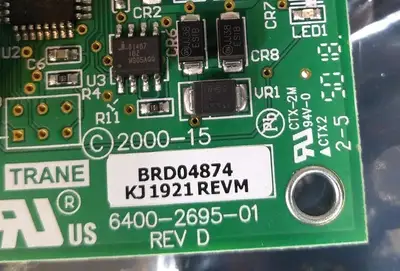 Trane 6400-2695-01 REV. D HVAC Dual HU Binary Circuit Board Loc3C30