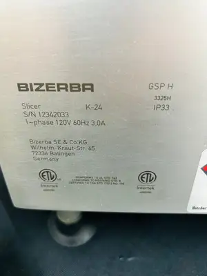 Bizerba GSPH 2024 Manual Deli Slicer Fully Refurbished