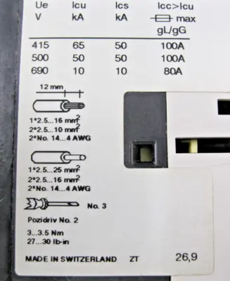 USED Allen-Bradley 140M-F8E-C25