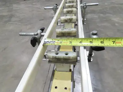 QC Industries 17' Automation Indexing Conveyor 2" Modular Cleated Timing Belt