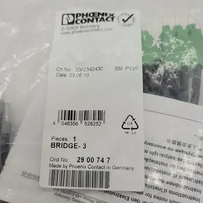 New | in-Stock PHOENIX CONTRACT PHOENIX CONTACT BRIDGE-3 3002340430 Misc Electrical & Power Parts | ND Industrial Surplus #1212129
