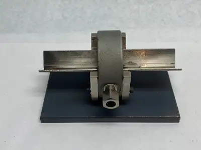 Used MAHR DIMENSIONAIR 2-JET AIR RING GAUGE W/ GUIDE CHUTES & BASE PLATE Air Gages Michigan US | Maverick Industrial Sales #1123063