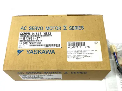 USED YASKAWA SIGMA II AC SERVO MOTOR, 100W, R/B/T-AXIS 142181-2
