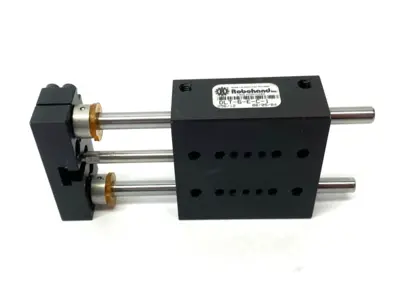 USED DESTACO ROBOHAND BLOCK THRUSTER LINEAR SLIDE, SHORT BODY