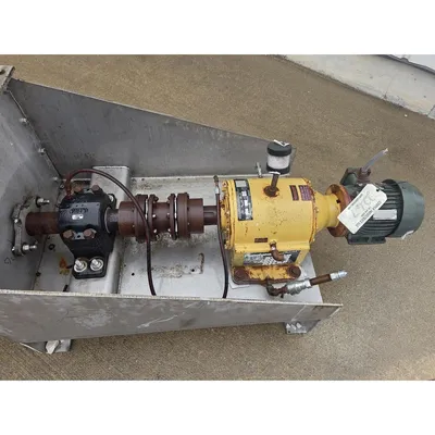 Used 24" Dia X 22' L Stainless Steel Trough, Carbon Steel Screw Auger Conveyor