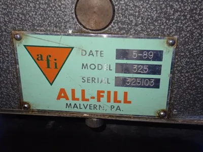 Used 1989 ALLFILL 325 Chemical & Process Equipment Ohio US | HGR 24 #728747