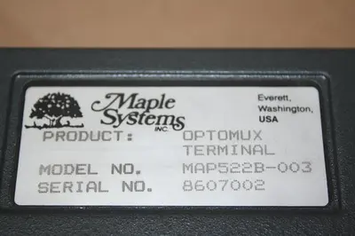 Used MAPLE SYSTEMS MAP522B-003 Interface Monitors Michigan US | Ideal Machinery #1228777