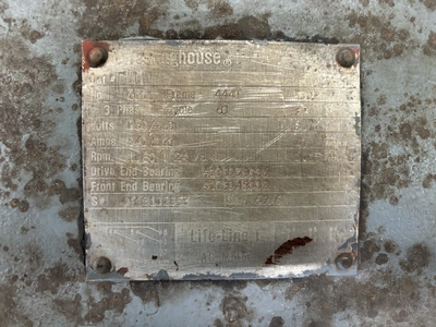 Westinghouse 1180RPM 100HP 230/460V Motor