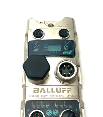 USED BALLUFF SILVER LINE I/O LINK MASTER NETWORK BLOCK BNI PNT-508-105-Z015