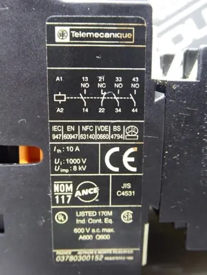Lot of 4 Telemecanique CA3DN31 Contactor with LA1 DN22 Aux. Contact Used