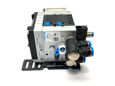Used Festo Pneumatic Manifold Valve Terminal 4-Station 24VDC 18200 Solenoid Valves Michigan US | Maverick Industrial Sales #1419291